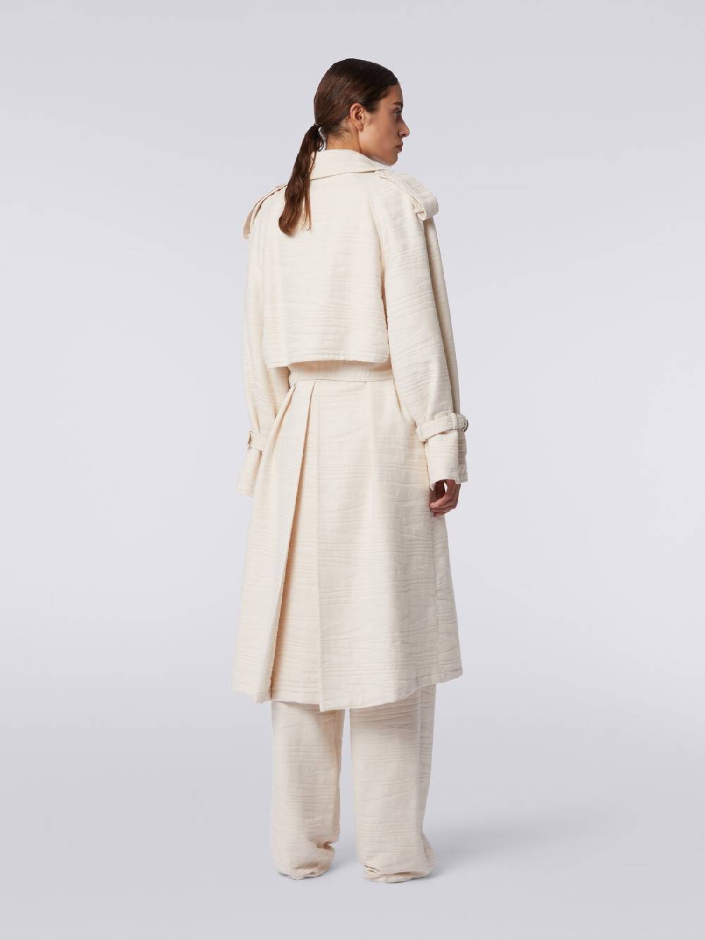 Missoni Trench in canvas di cotone jacquard fimmato Novità