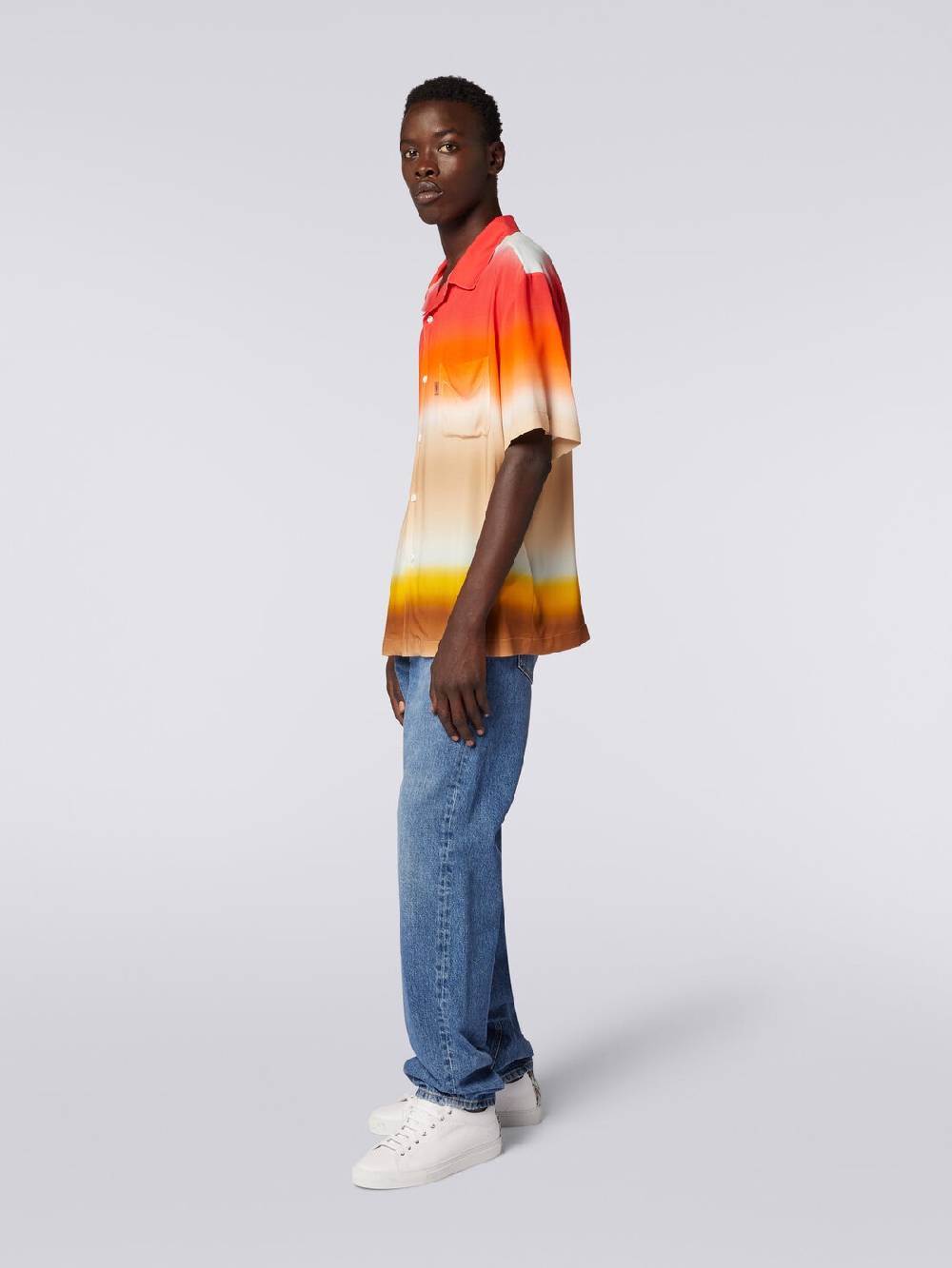 Missoni Camicia a maniche corte in viscosa dégradé Presa