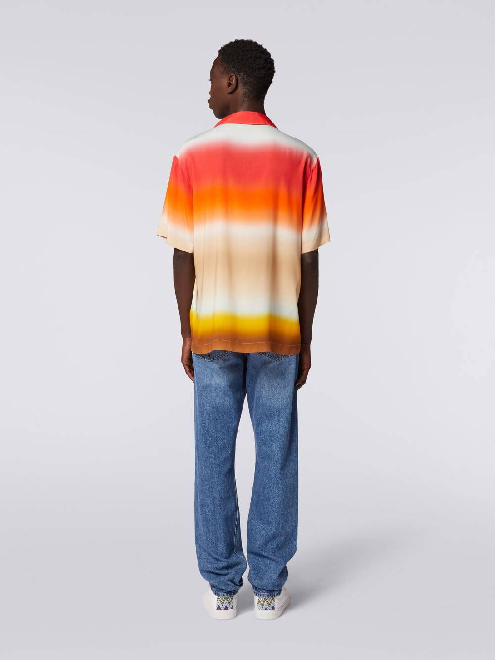 Missoni Camicia a maniche corte in viscosa dégradé Presa