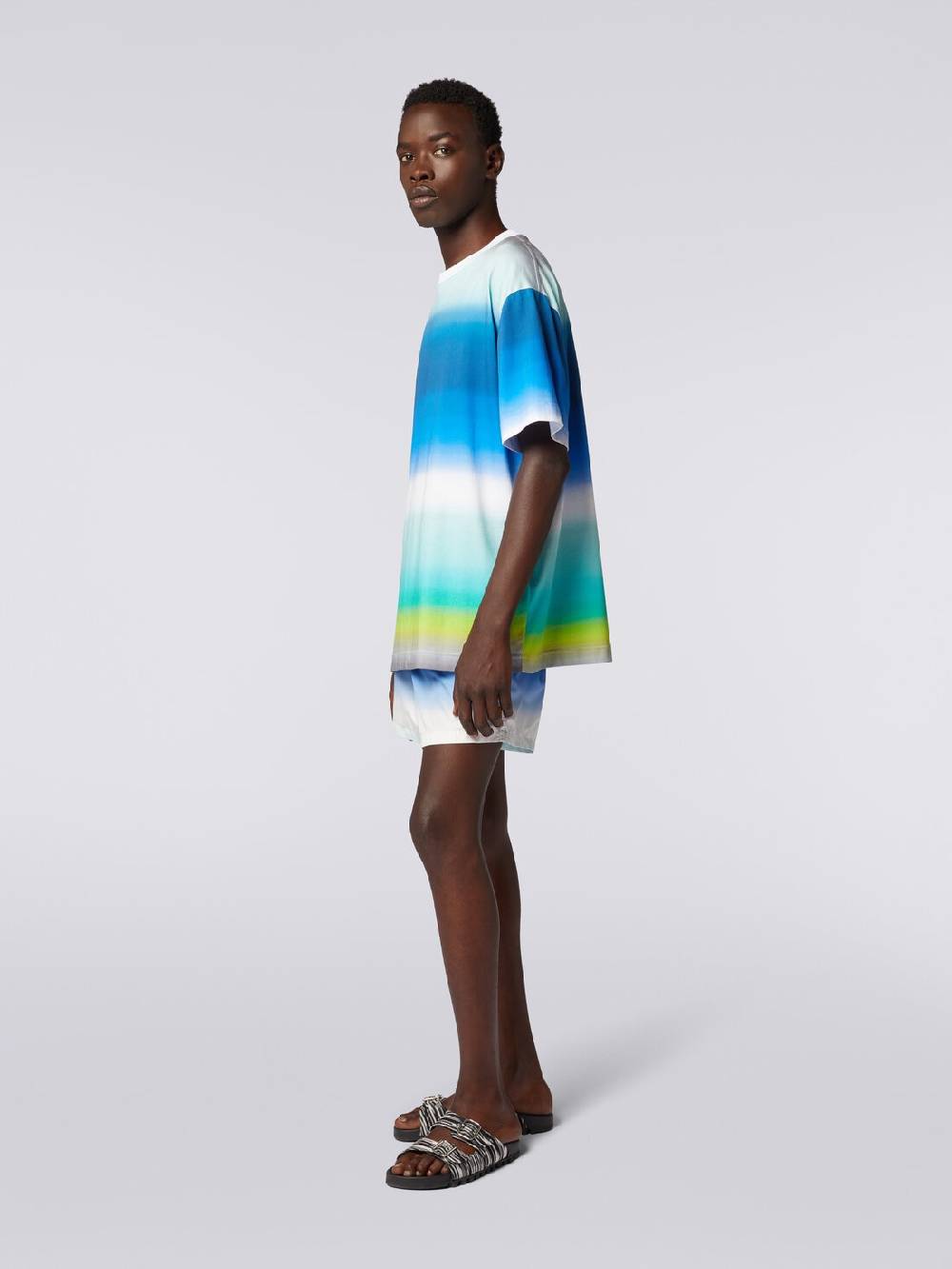 Missoni T-shirt oversize in cotone con stampa dégradé Offerta