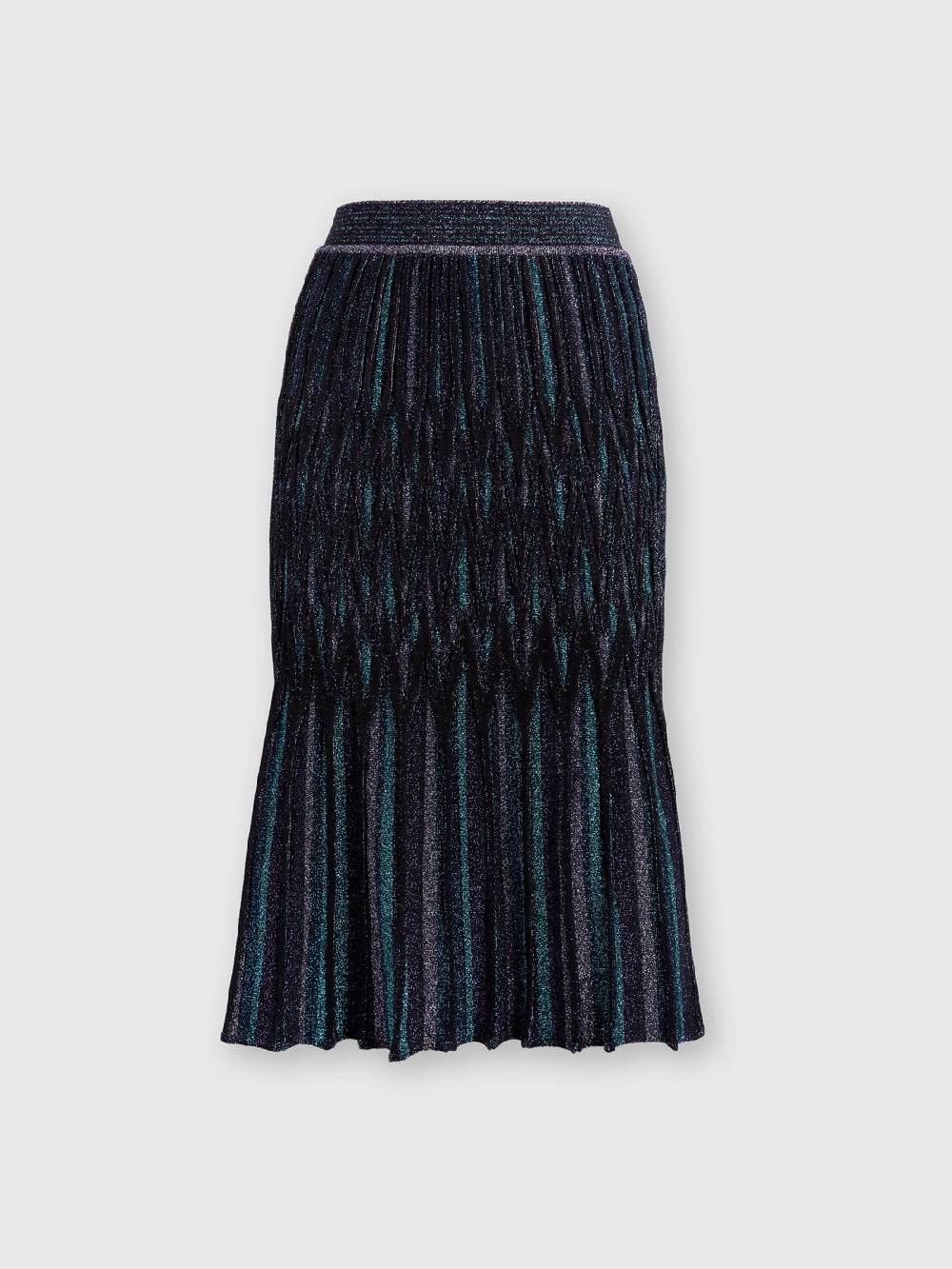 Missoni Gonna midi svasata motivo diamante lamé Saldi