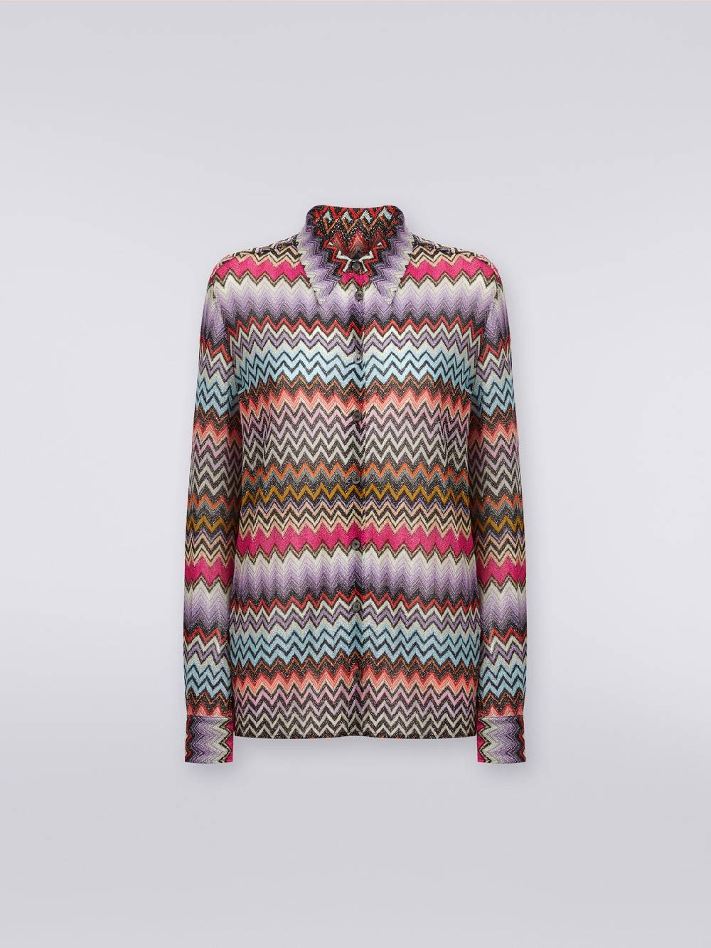Missoni Camicia in maglia di viscosa chevron con lurex Offerte