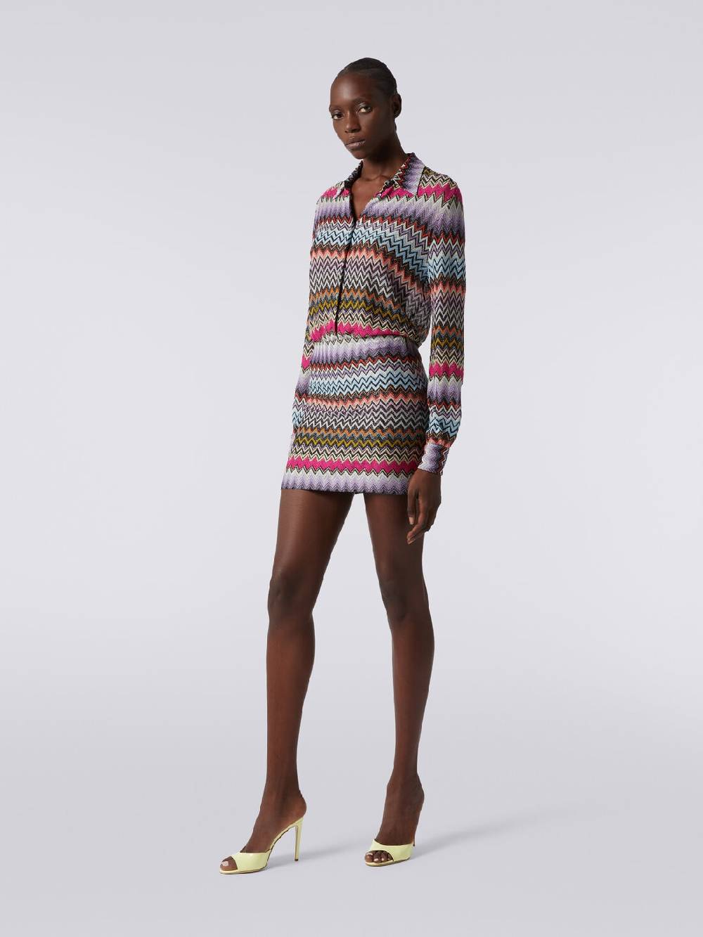 Missoni Minigonna in viscosa zig zag con lurex Hotsell