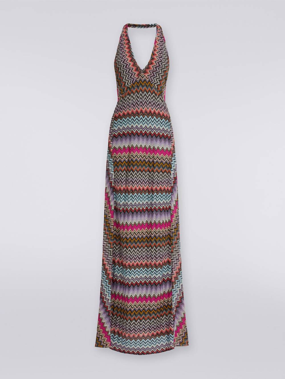 Missoni Abito lungo in viscosa zig zag con lurex Vendita Calda