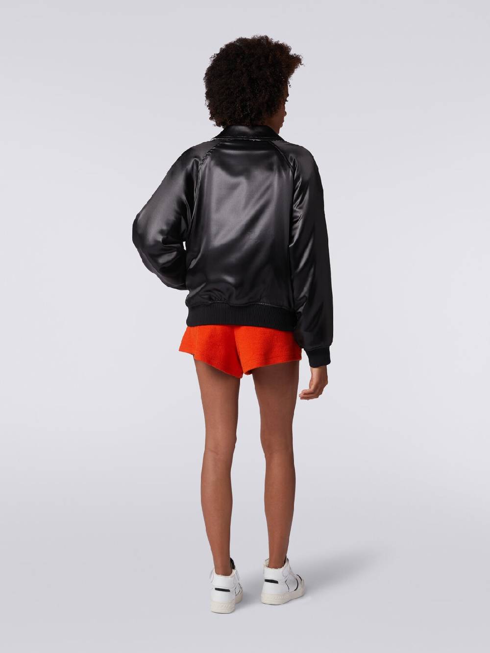 Missoni Bomber reversibile in raso e in maglia con lurex Saldi Di Fabbrica