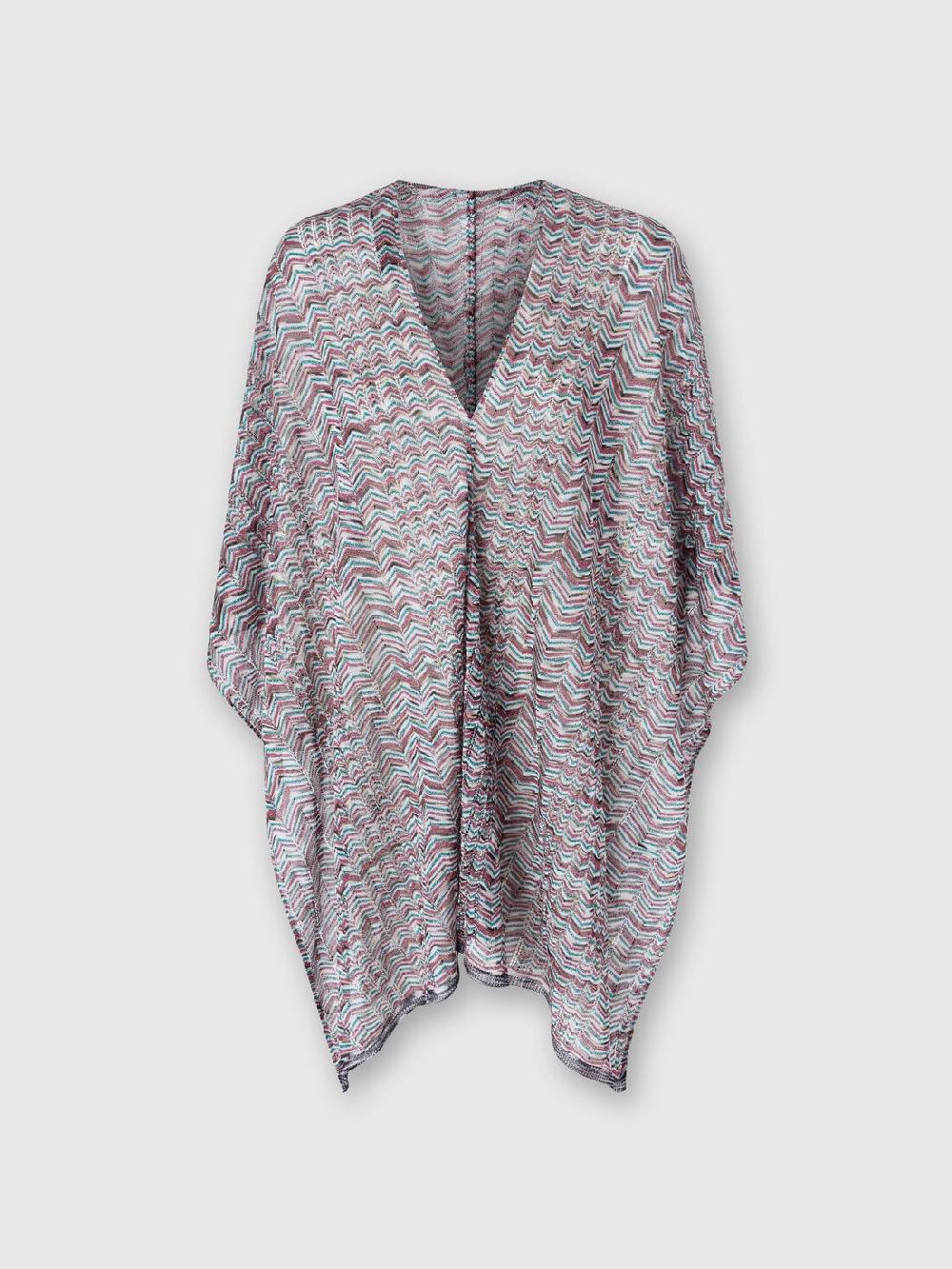 Missoni Poncho in maglia di viscosa e cotone chevron Vendite Flash