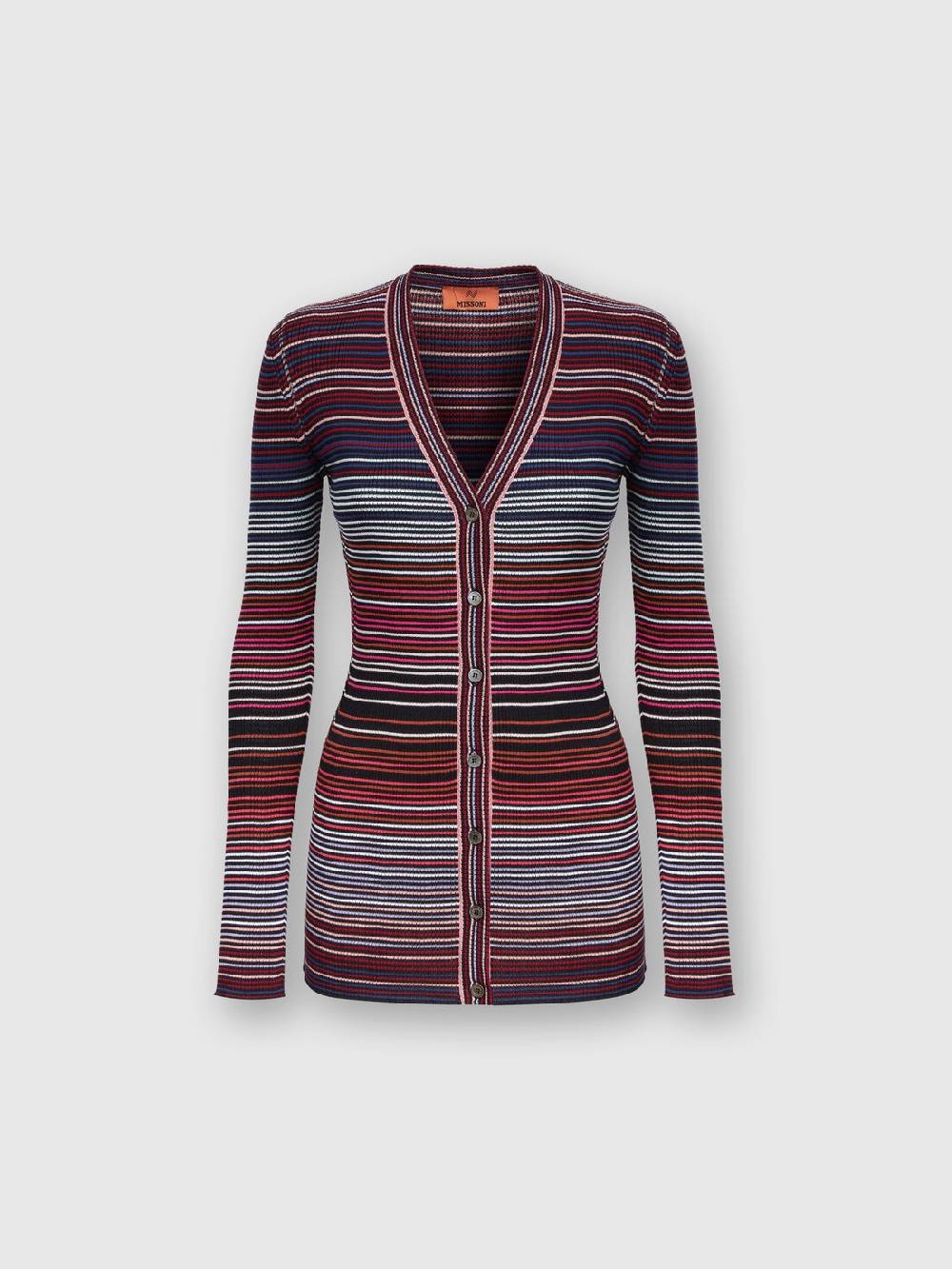 Missoni Cardigan in cotone e viscosa a righe Nuova