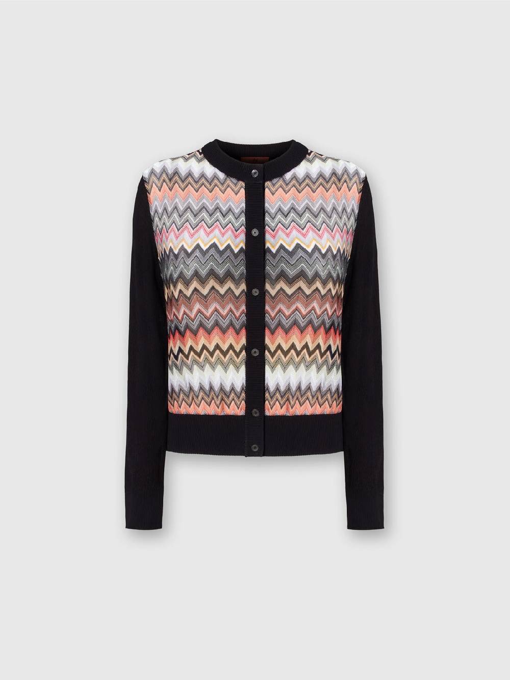 Missoni Cardigan corto in viscosa chevron 2025