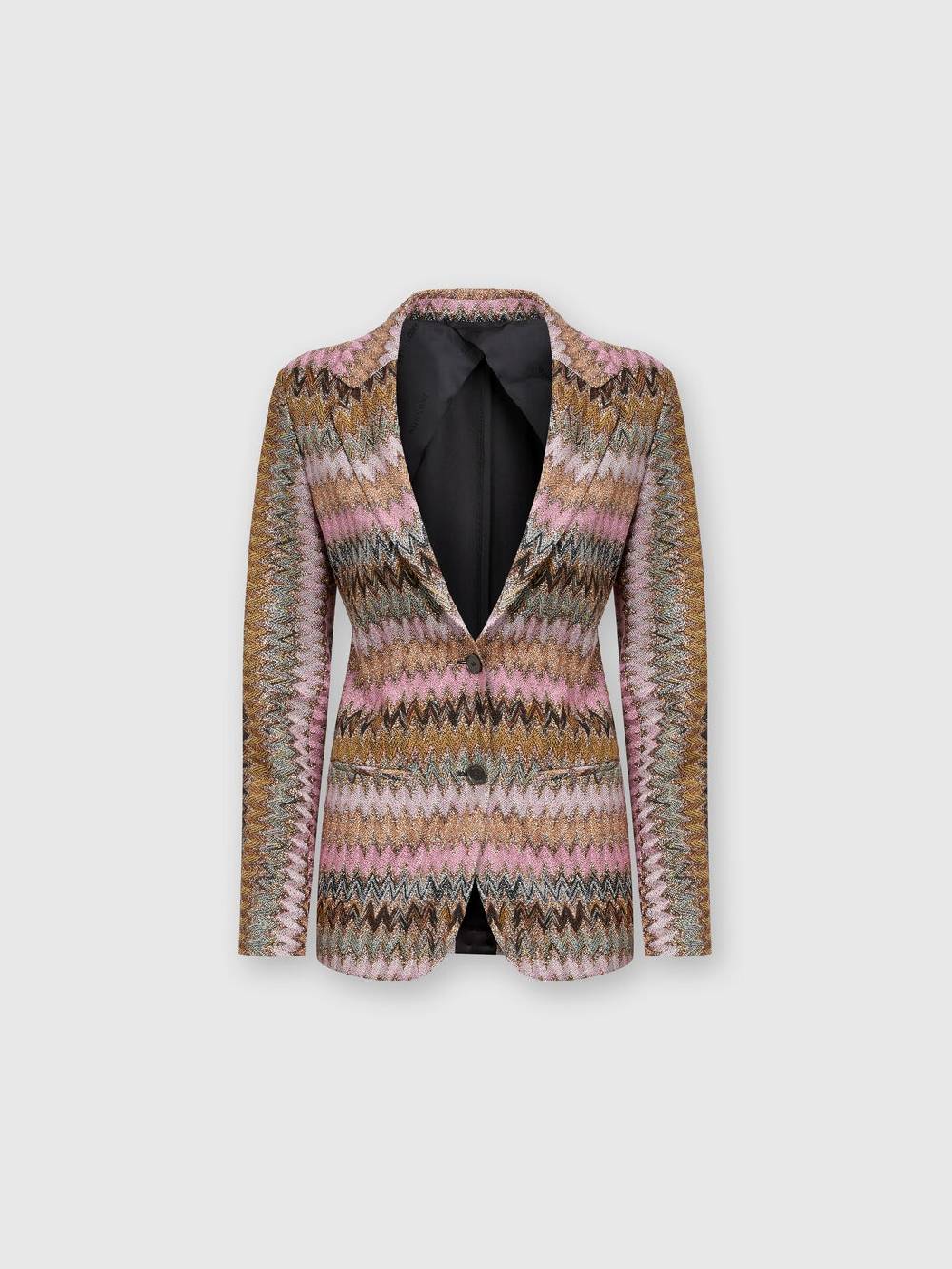 Missoni Blazer in maglia di viscosa chevron lamé Spedizione Gratuita