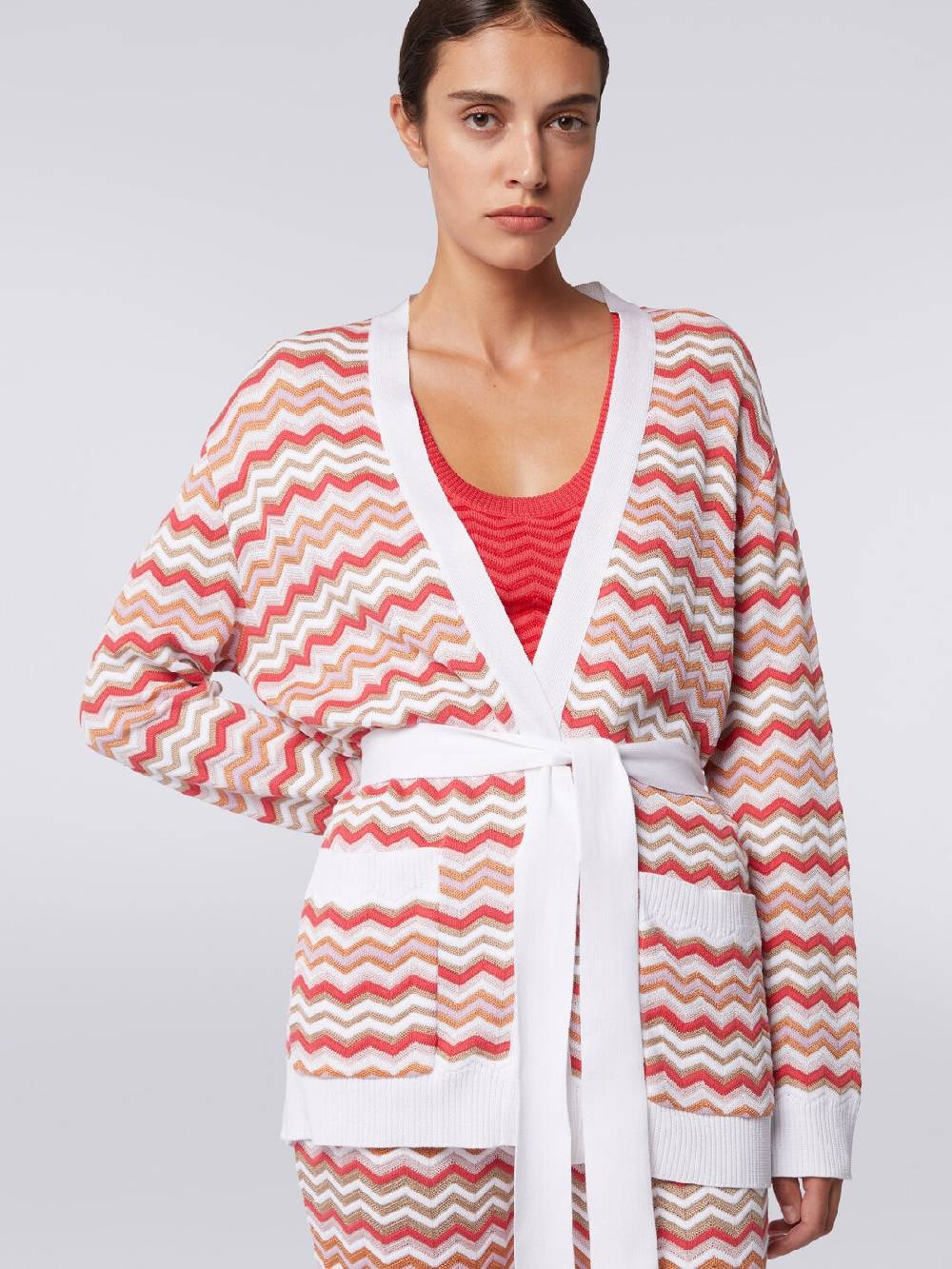 Missoni Cardigan in maglia di cotone e viscosa zig zag Promozione Limitata