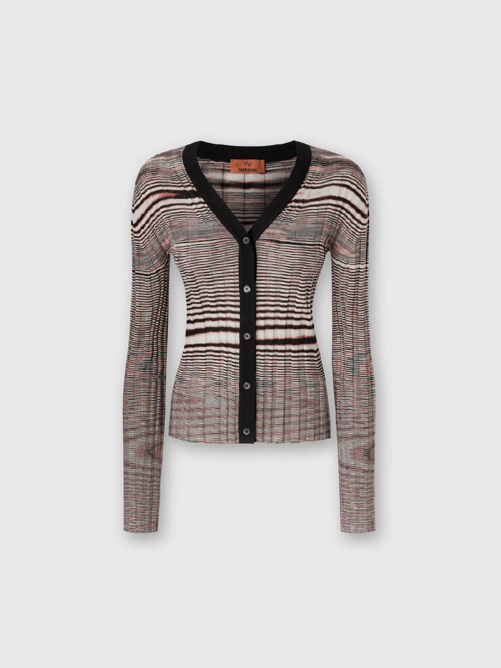 Missoni Cardigan a costine in cashmere e seta fiammata Fino Al -60%