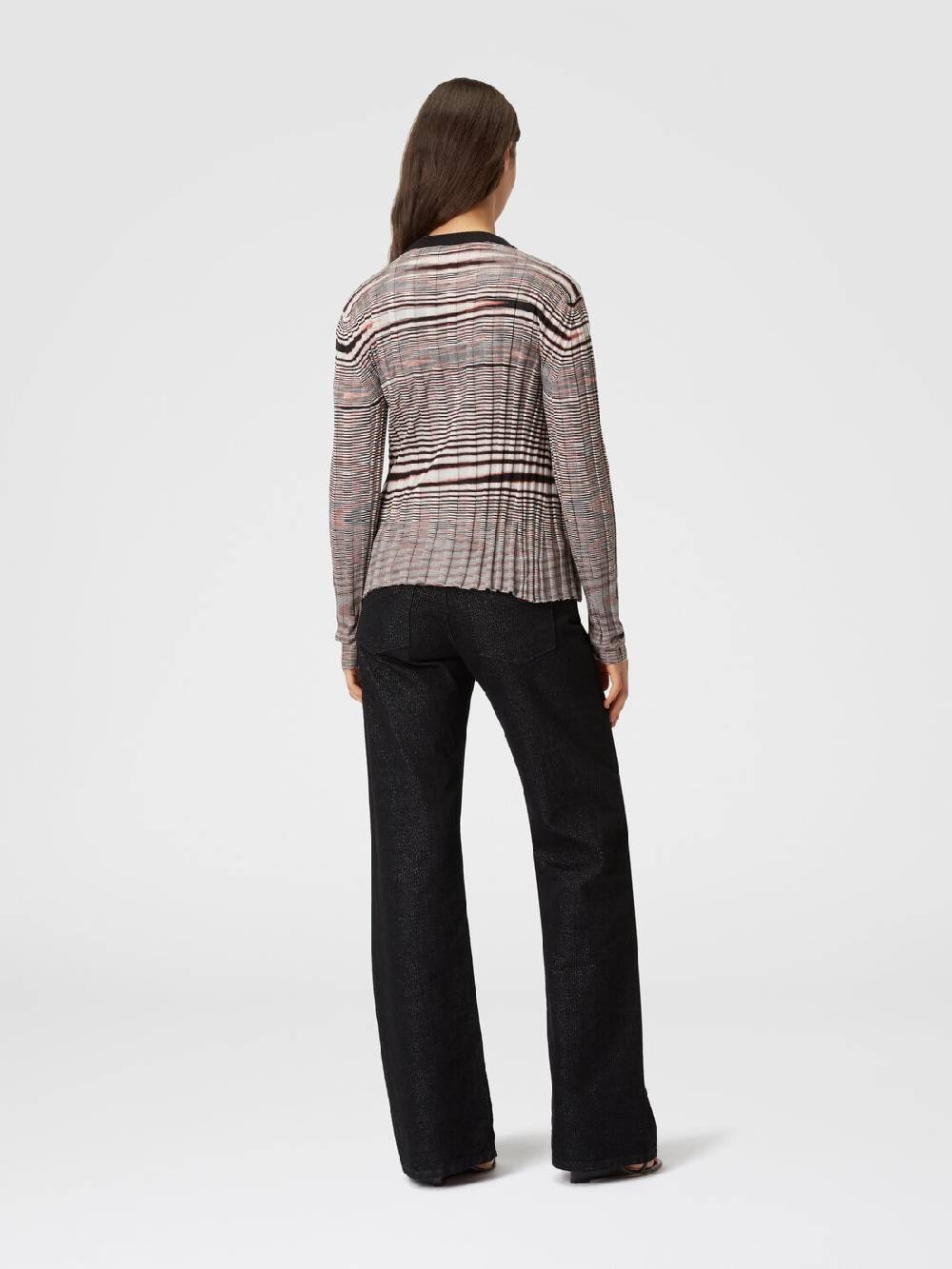 Missoni Cardigan a costine in cashmere e seta fiammata Fino Al -60%