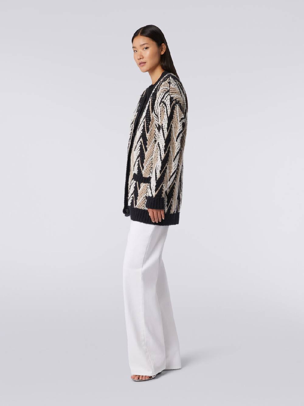 Missoni Cardigan in misto cotone zig zag Sottocosto