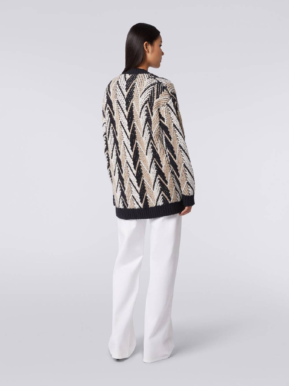 Missoni Cardigan in misto cotone zig zag Sottocosto