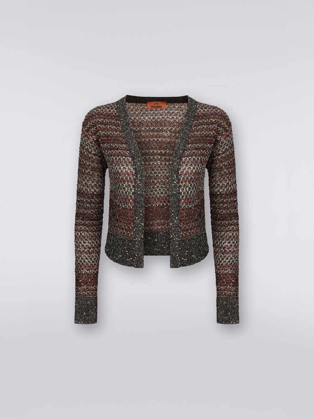 Missoni Cardigan corto in maglia a rete con paillettes Convenienza