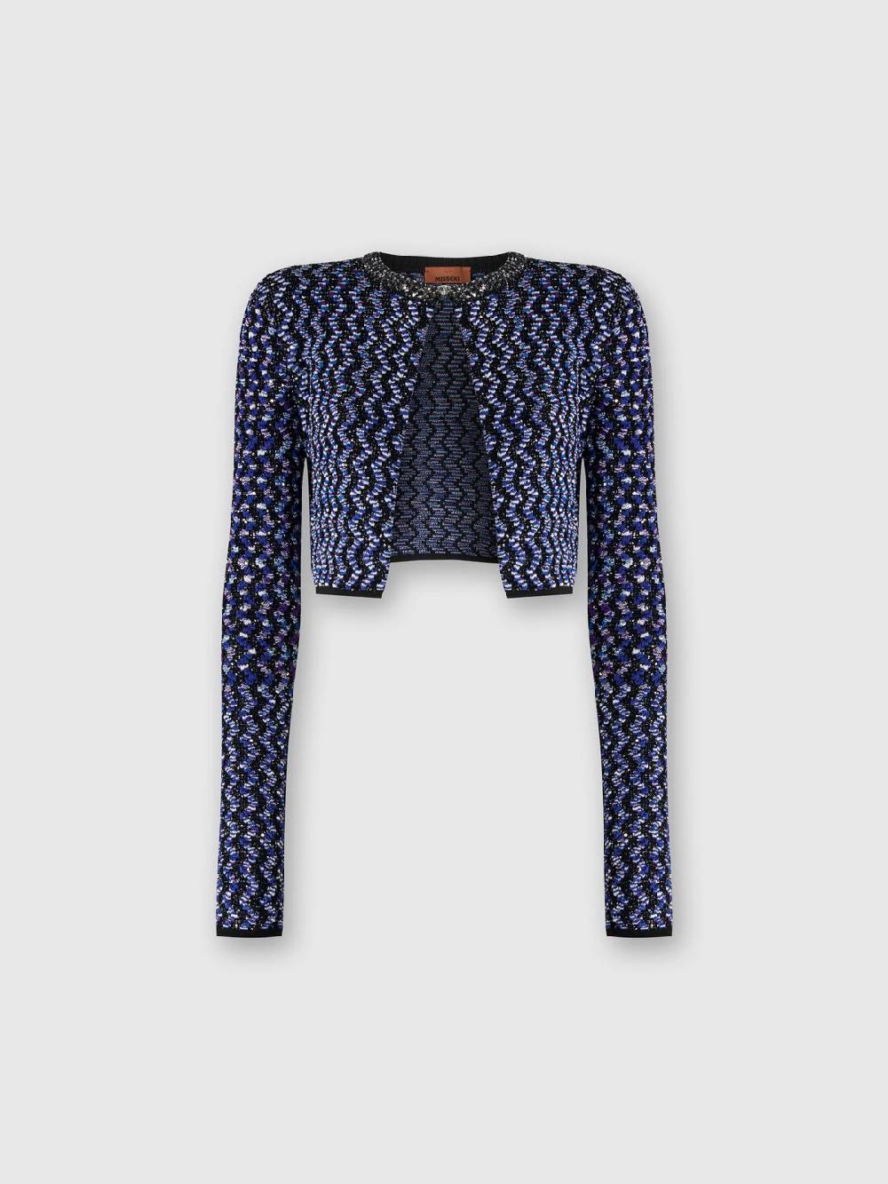 Missoni Cardigan zig zag goffrato con paillettes Online