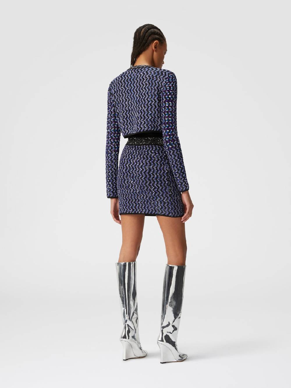 Missoni Cardigan zig zag goffrato con paillettes Online
