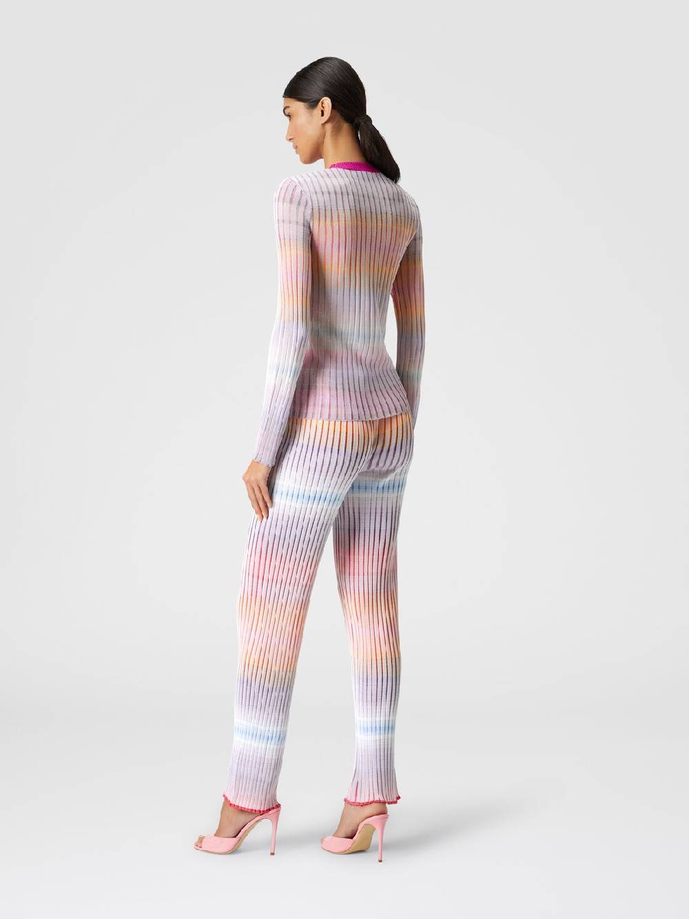 Missoni Maglia girocollo a coste con colletto a contrasto Hotsell