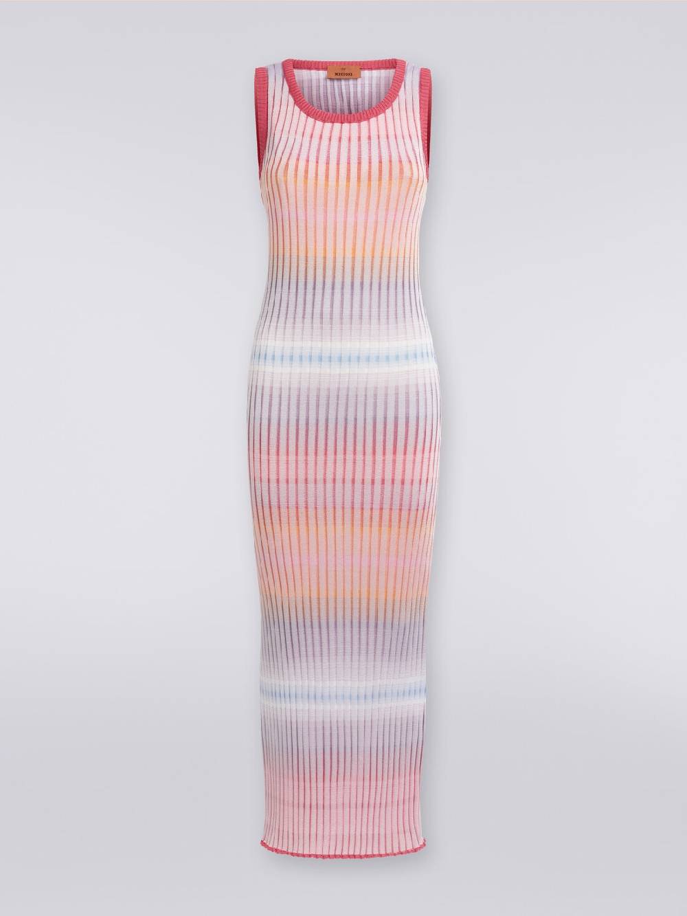 Missoni Abito lungo in viscosa a coste Vendita Economica