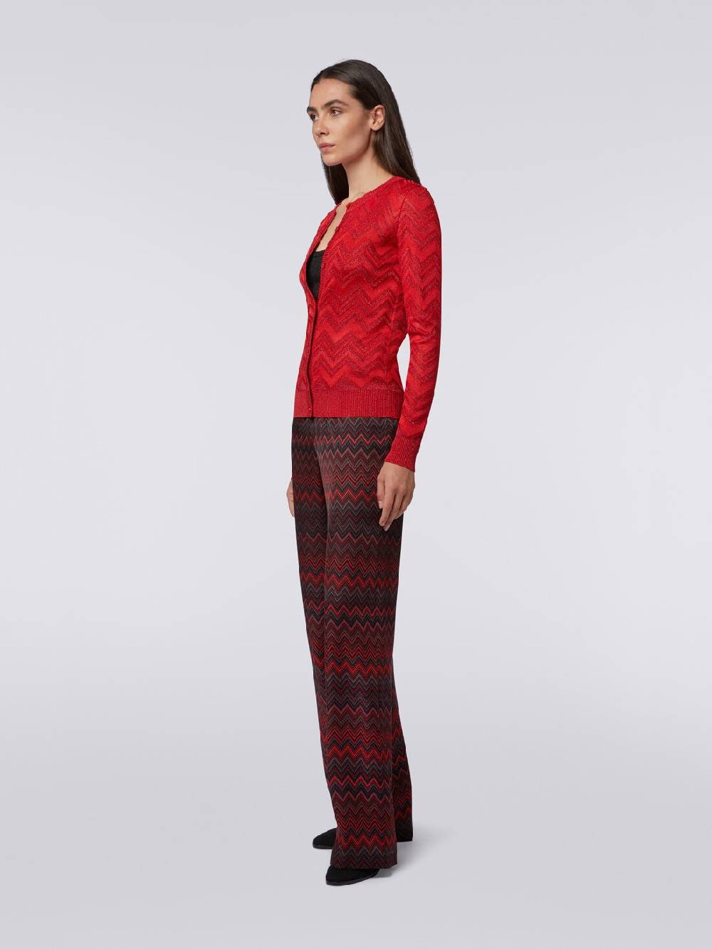 Missoni Cardigan in maglia zig zag tonale con lurex I Più Venduti