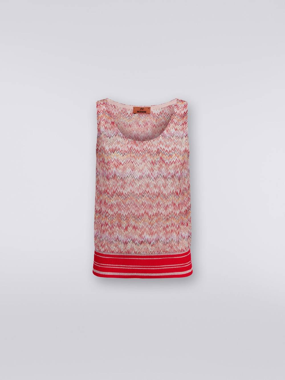 Missoni Canottiera in misto viscosa lamé chevron 2025