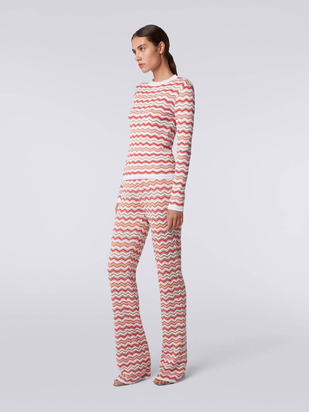 Missoni Pullover girocollo in cotone e viscosa zig zag Qualità