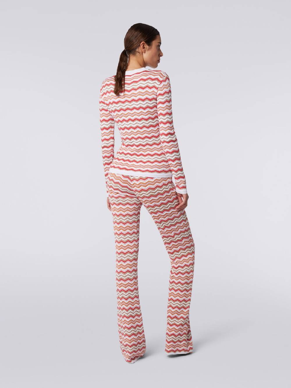 Missoni Pullover girocollo in cotone e viscosa zig zag Qualità