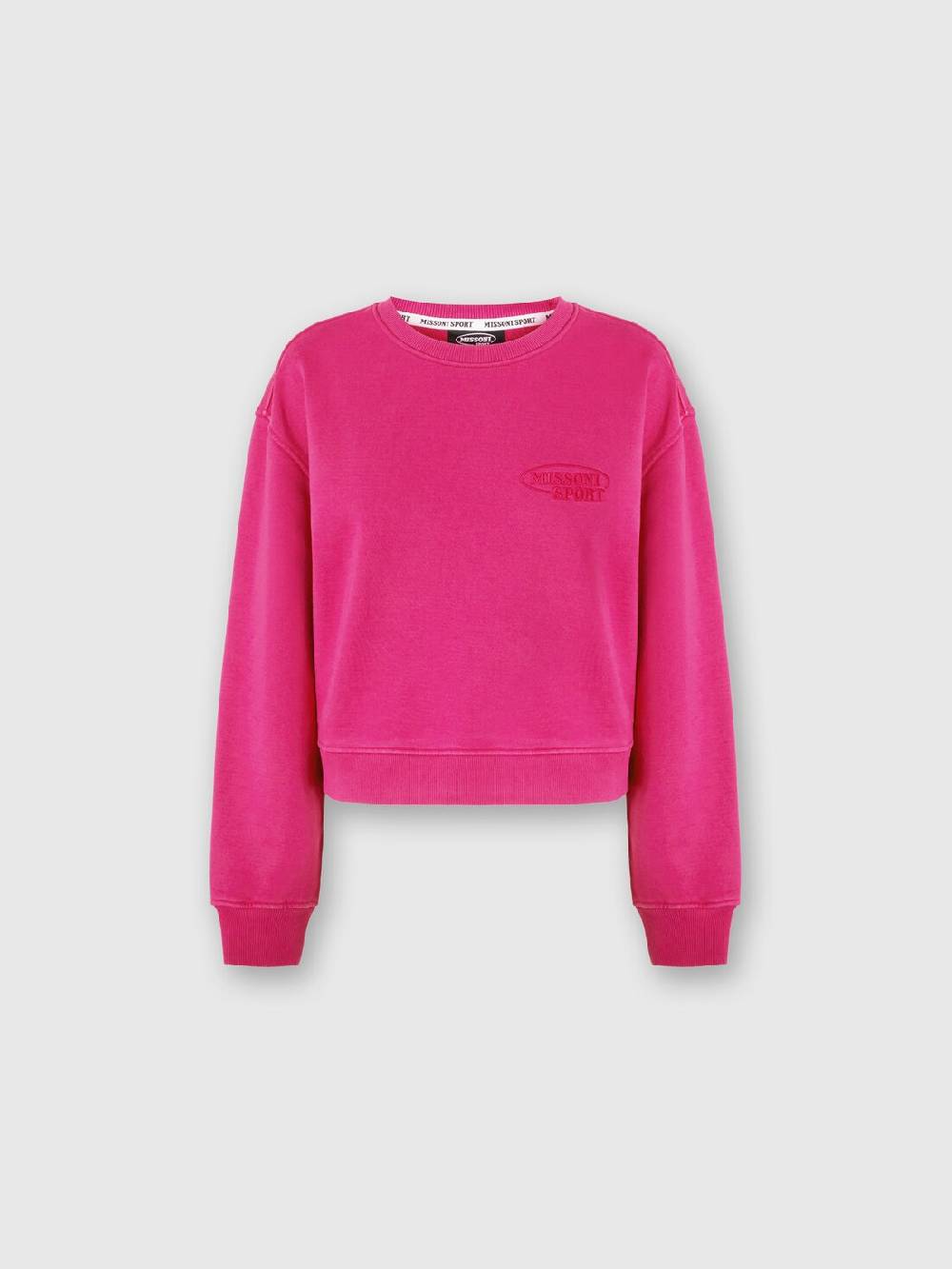Missoni Felpa girocollo in cotone con logo Fino al 60% di sconto