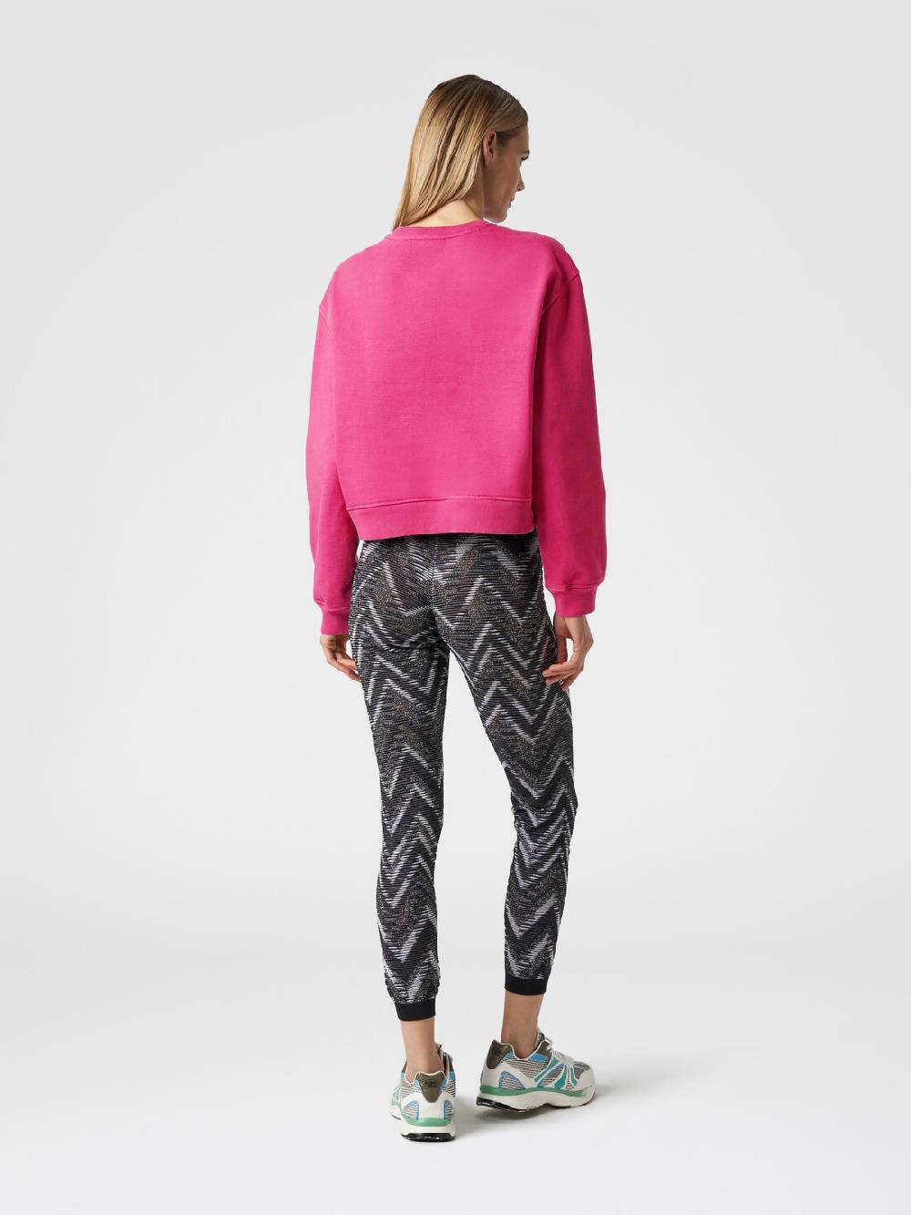 Missoni Felpa girocollo in cotone con logo Fino al 60% di sconto