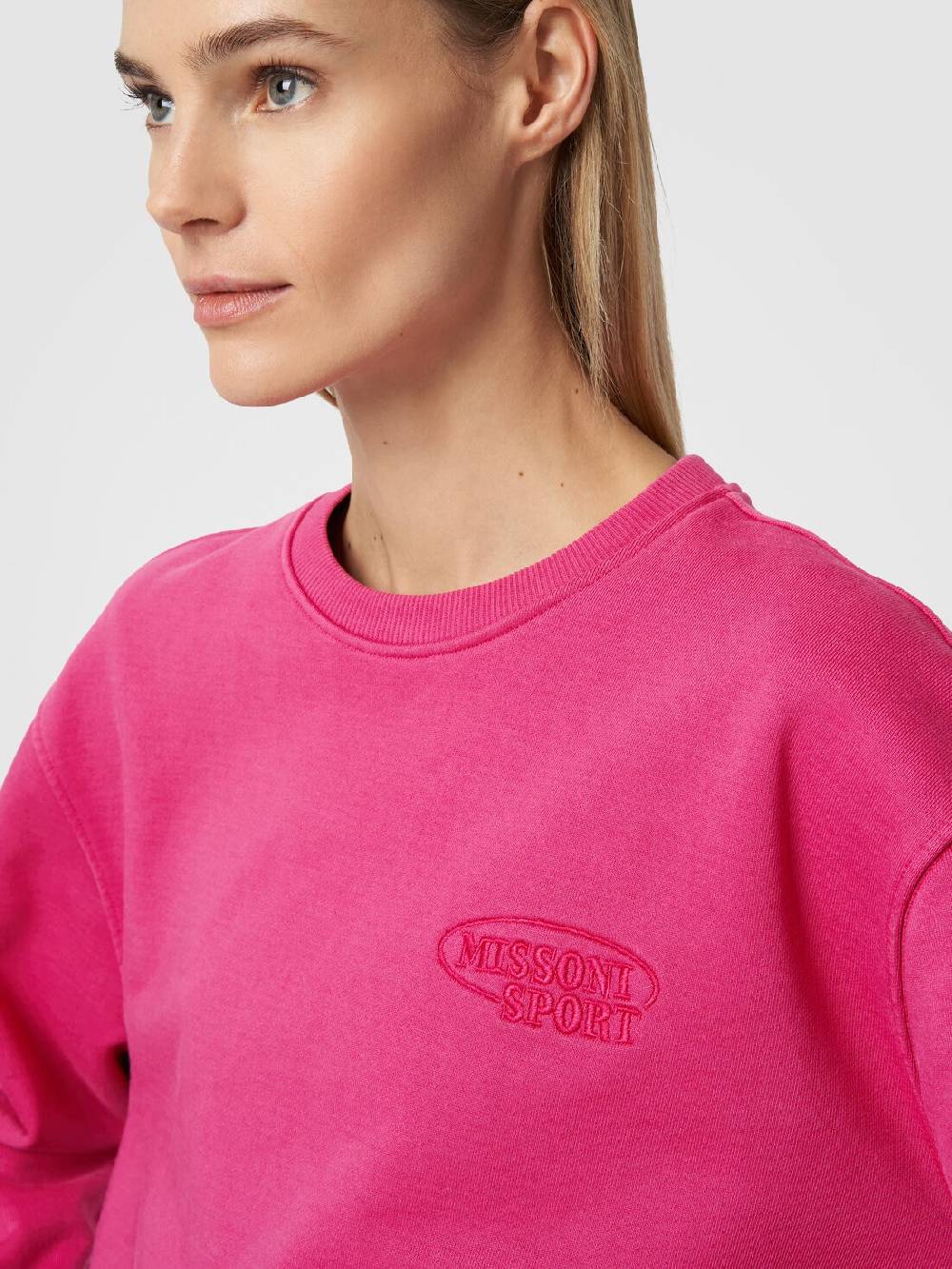 Missoni Felpa girocollo in cotone con logo Fino al 60% di sconto