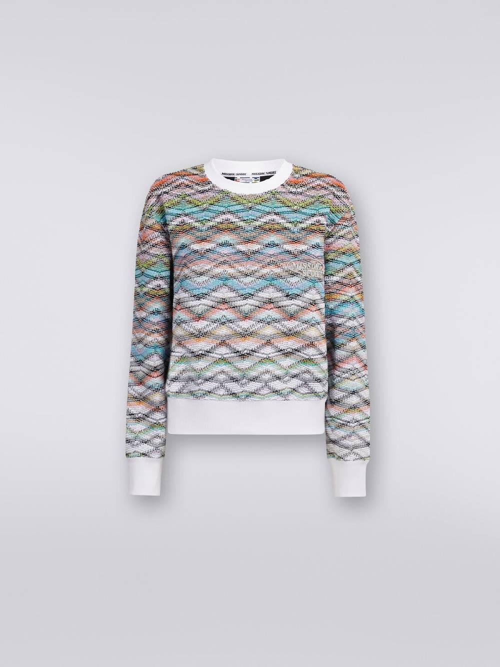Missoni Felpa girocollo in maglia con lurex e logo Negozi Online