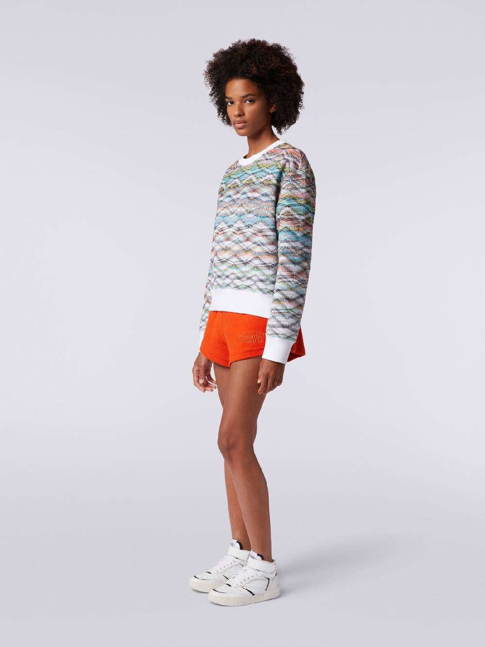Missoni Felpa girocollo in maglia con lurex e logo Negozi Online