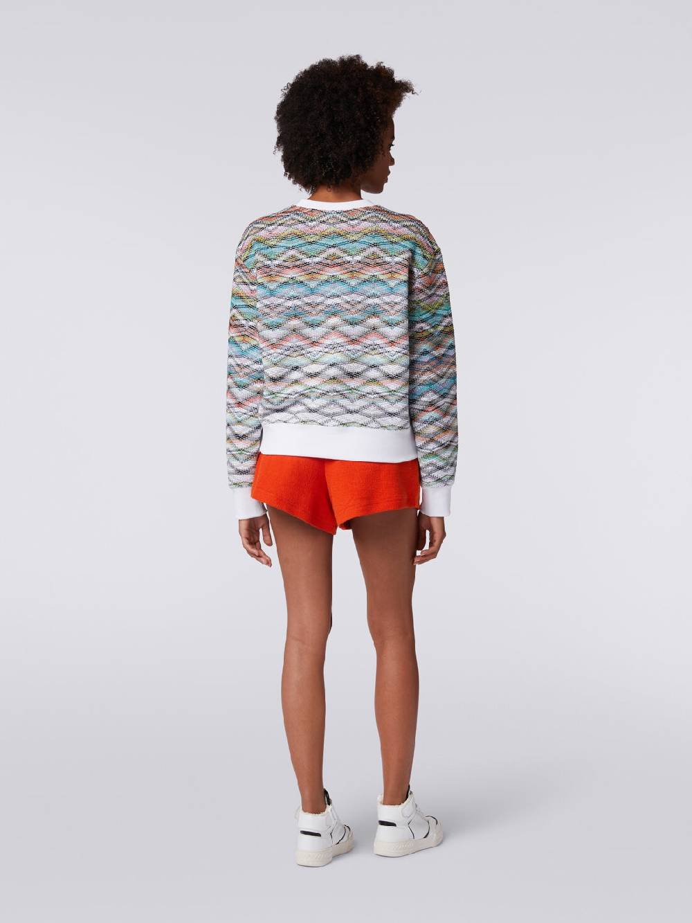 Missoni Felpa girocollo in maglia con lurex e logo Negozi Online