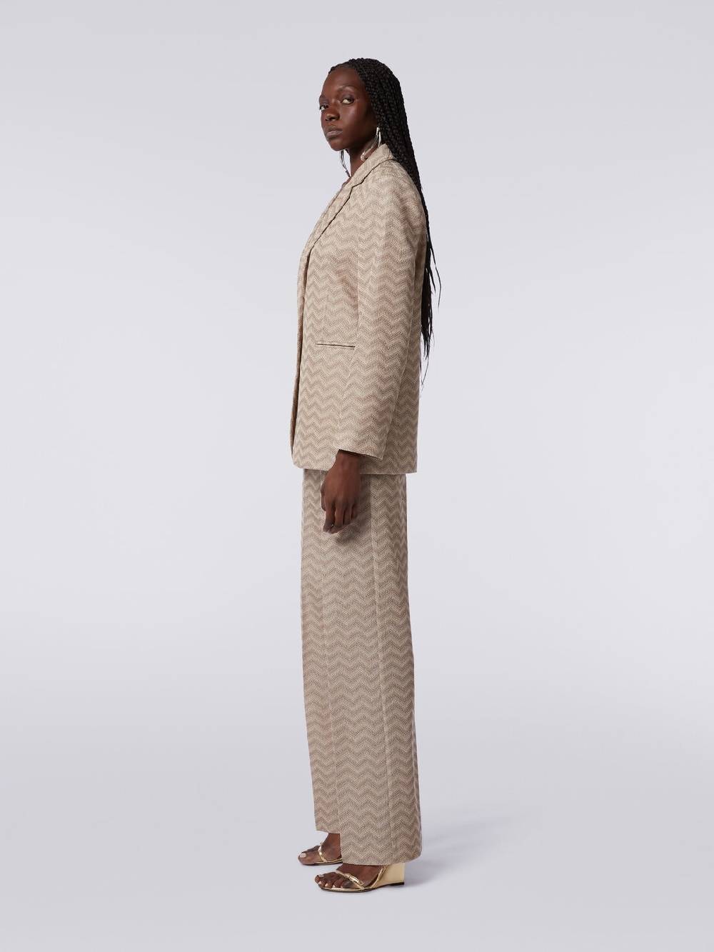 Missoni Blazer monopetto in cotone chevron Fino Al -60%