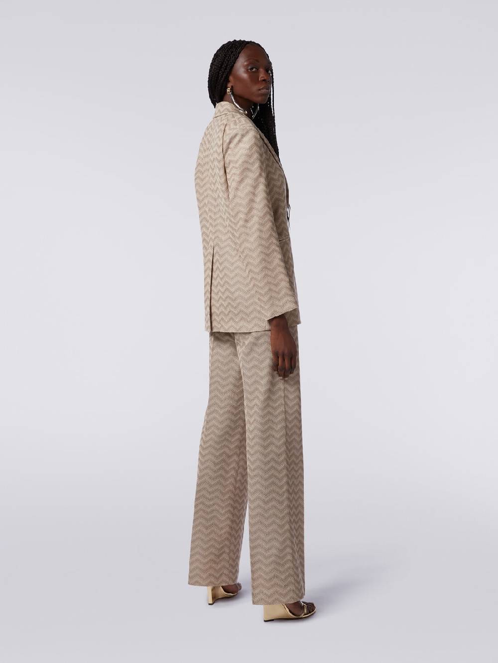 Missoni Blazer monopetto in cotone chevron Fino Al -60%