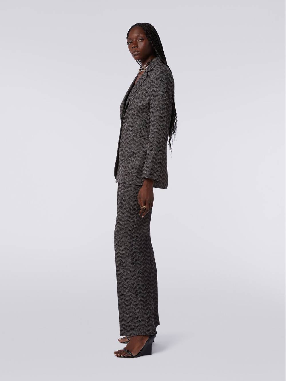 Missoni Blazer monopetto in cotone chevron Shopping Online