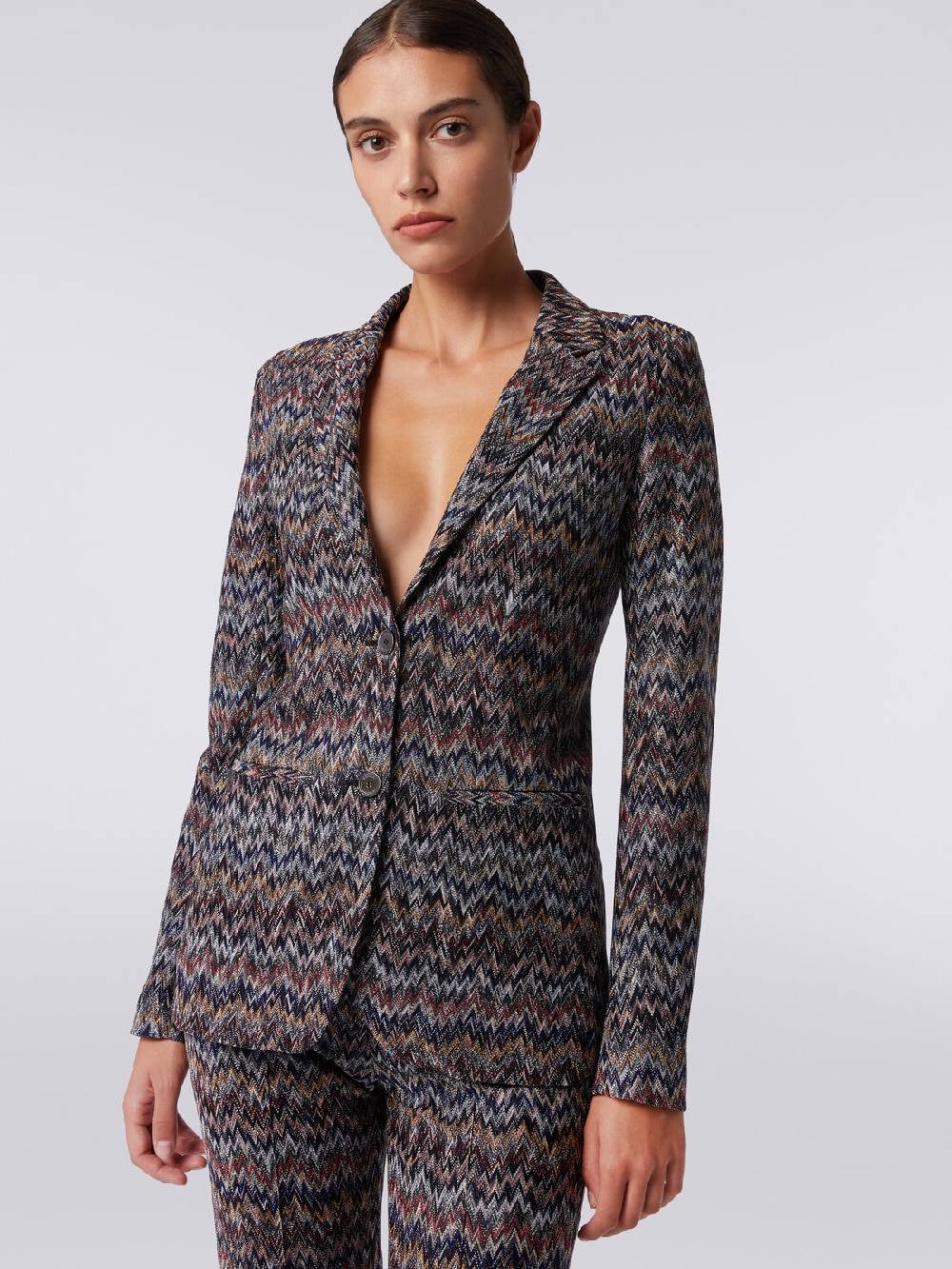Missoni Blazer in misto viscosa zig zag con lurex Affare Del Giorno
