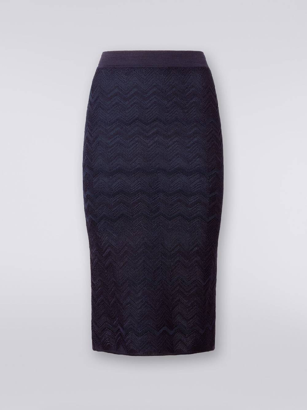 Missoni Gonna midi in viscosa e lana chevron Prezzo Ridotto
