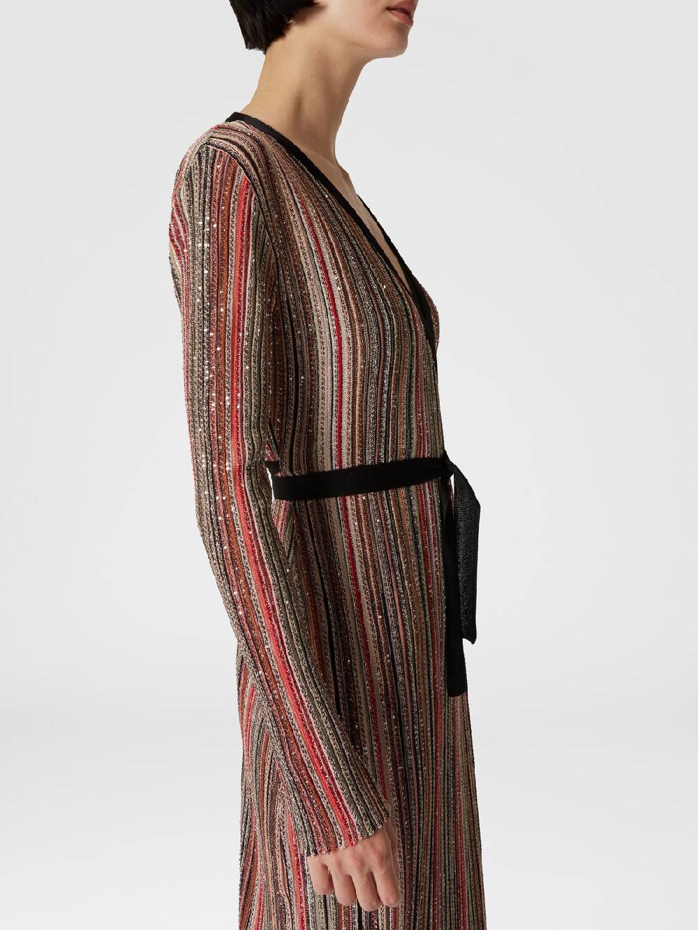Missoni Abito lungo con chiusura a portafoglio e paillettes Novità