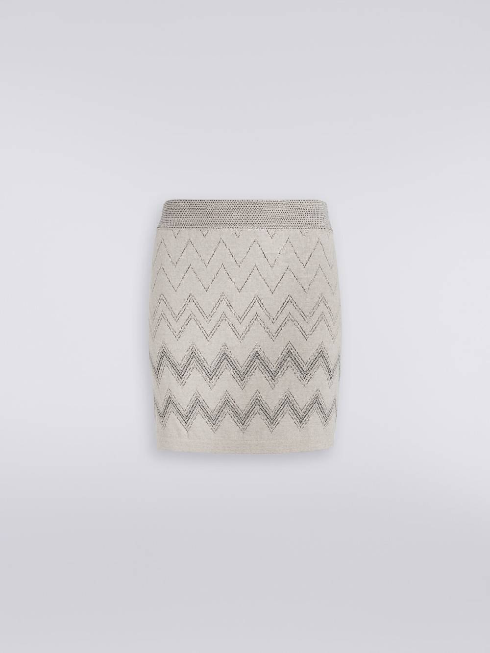 Missoni Minigonna in lana e viscosa zig zag con lurex Saldi