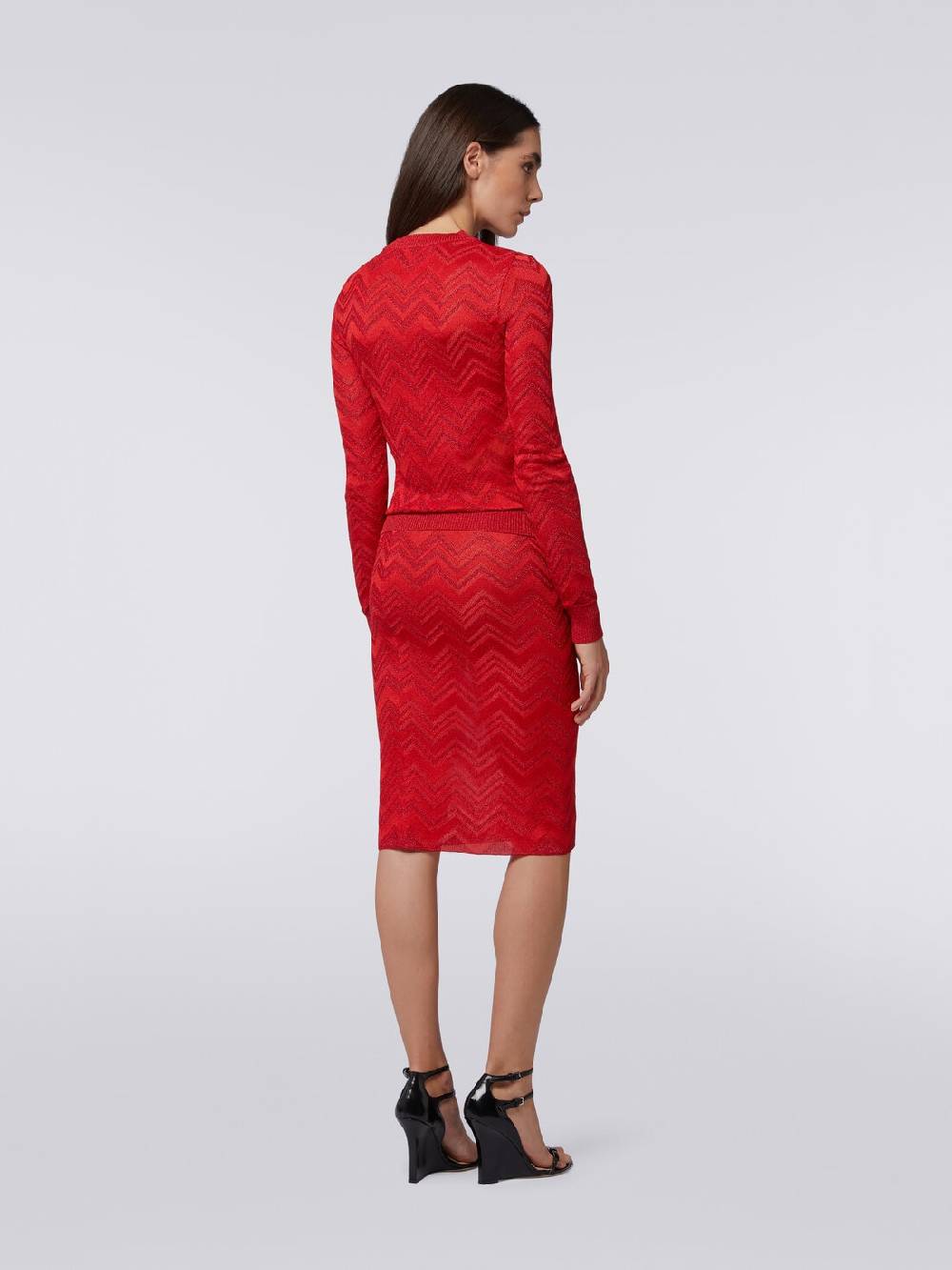 Missoni Gonna longuette in maglia zig zag con lurex Hotsell