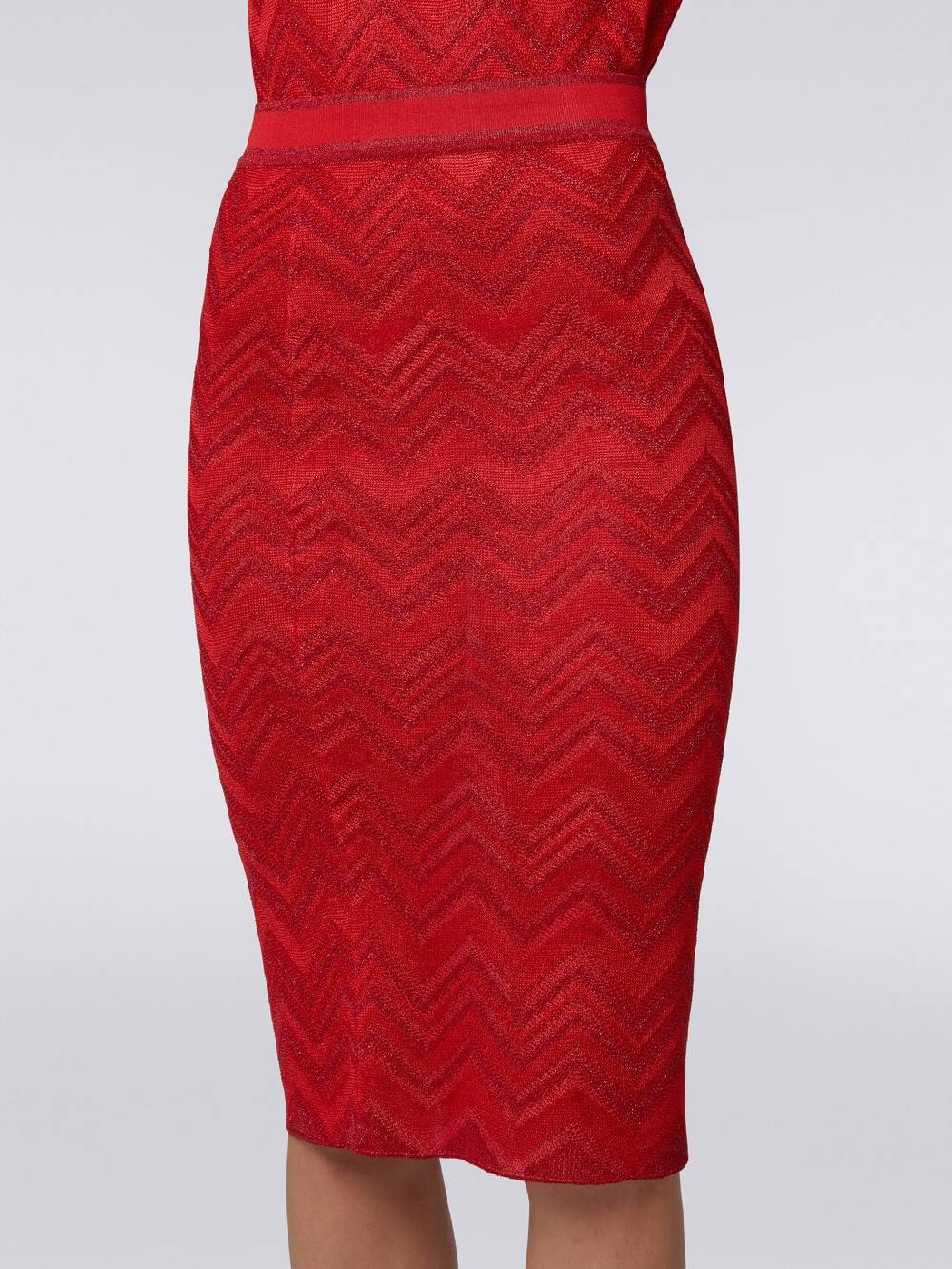 Missoni Gonna longuette in maglia zig zag con lurex Hotsell