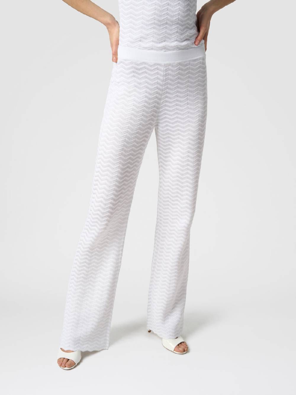 Missoni Pantaloni in maglia zig zag Vendite Flash