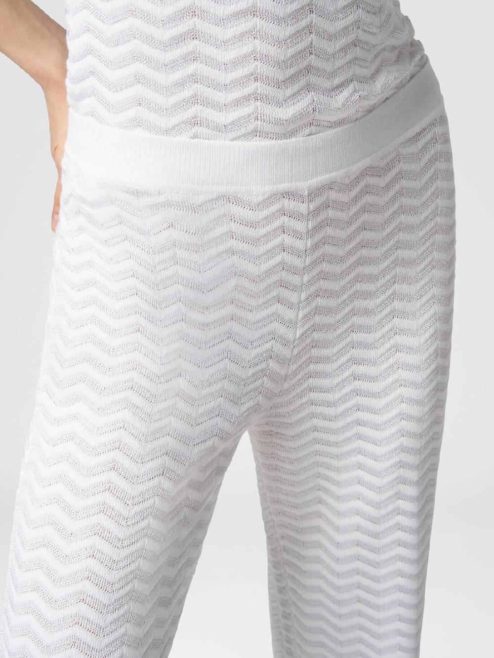 Missoni Pantaloni in maglia zig zag Vendite Flash