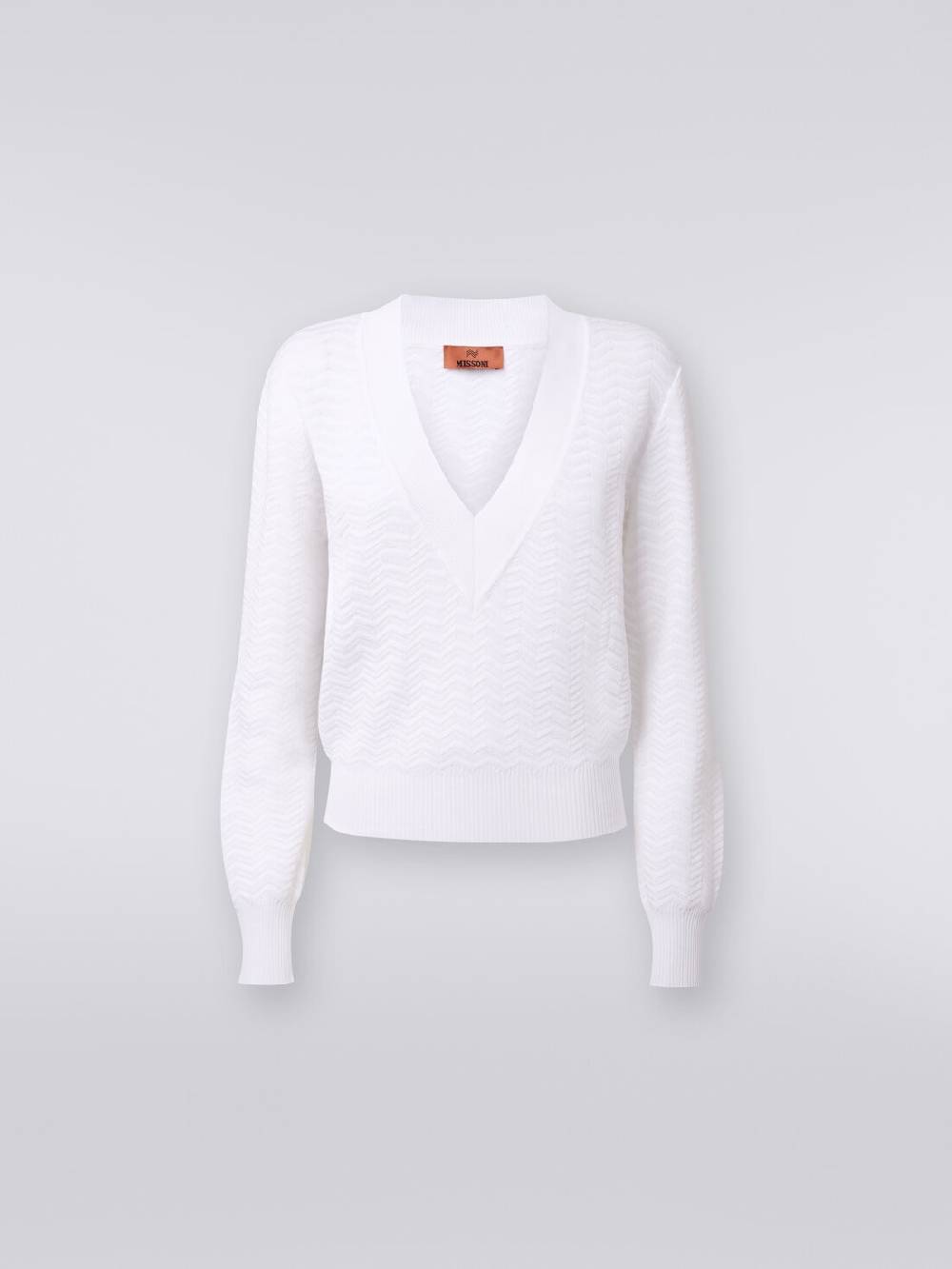 Missoni Pullover con scollatura a V in maglia zig zag Negozio