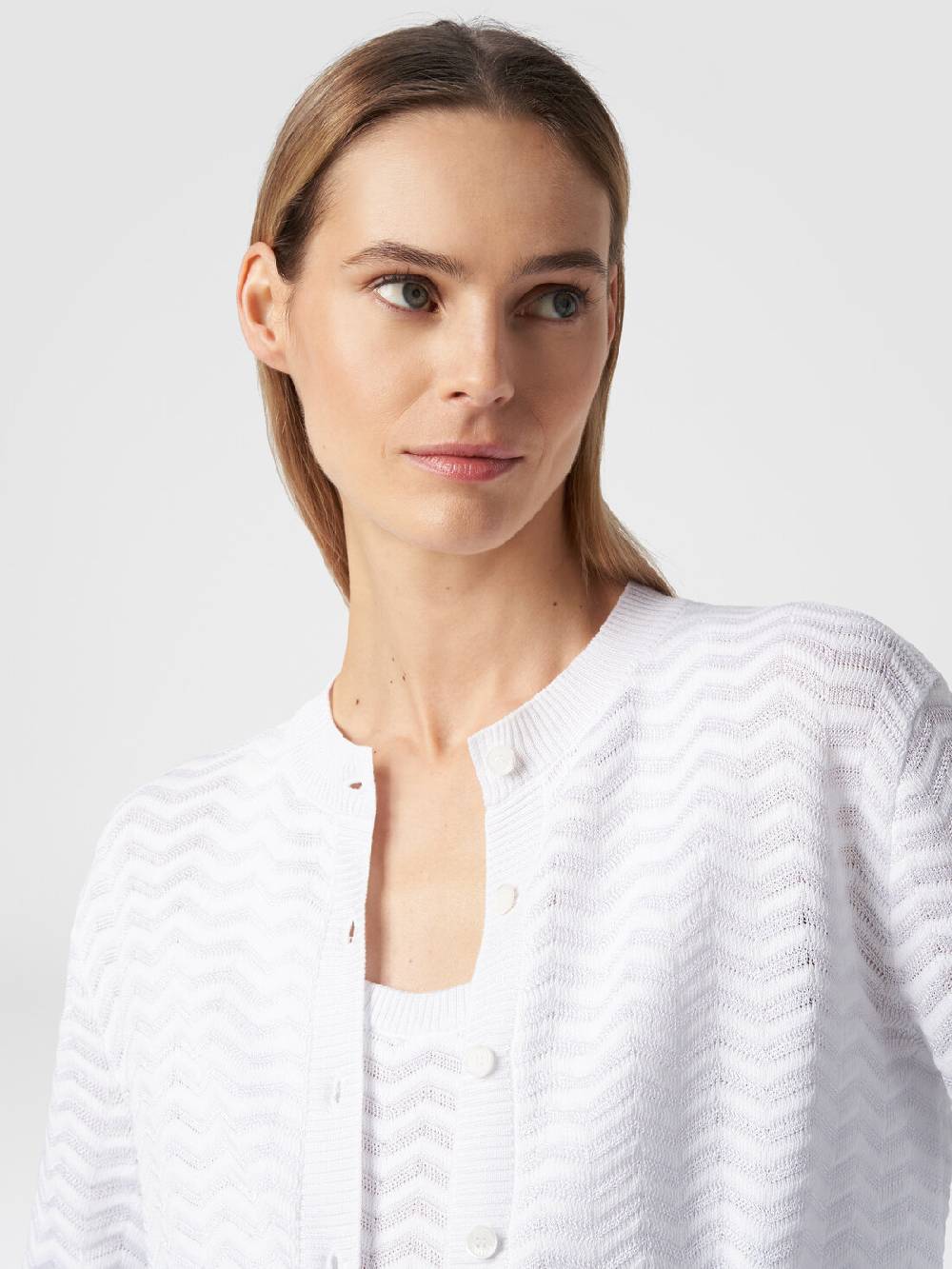 Missoni Cardigan in maglia di viscosa e cotone chevron In Saldo