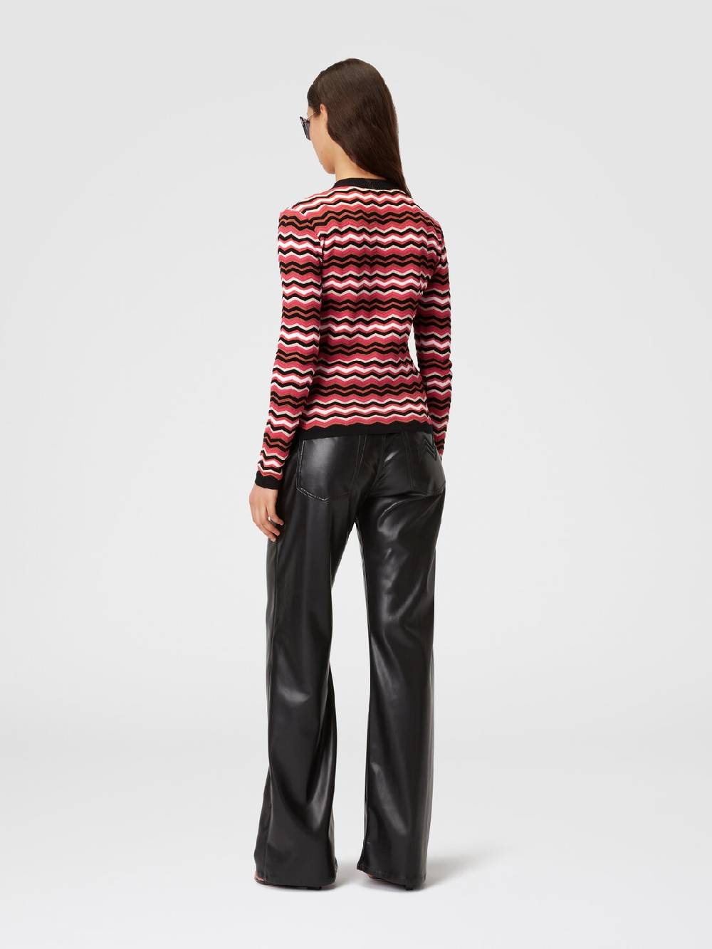 Missoni Pullover girocollo in cotone e viscosa zig zag 2025