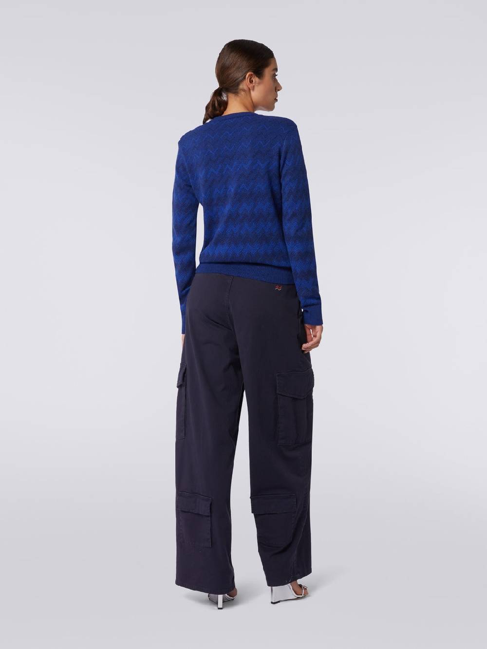 Missoni Pullover con scollo a V in cachemire con zig zag Italia