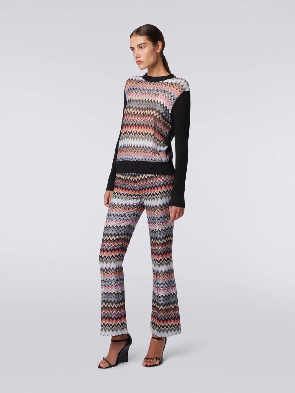Missoni Pullover girocollo in viscosa zig zag In Linea