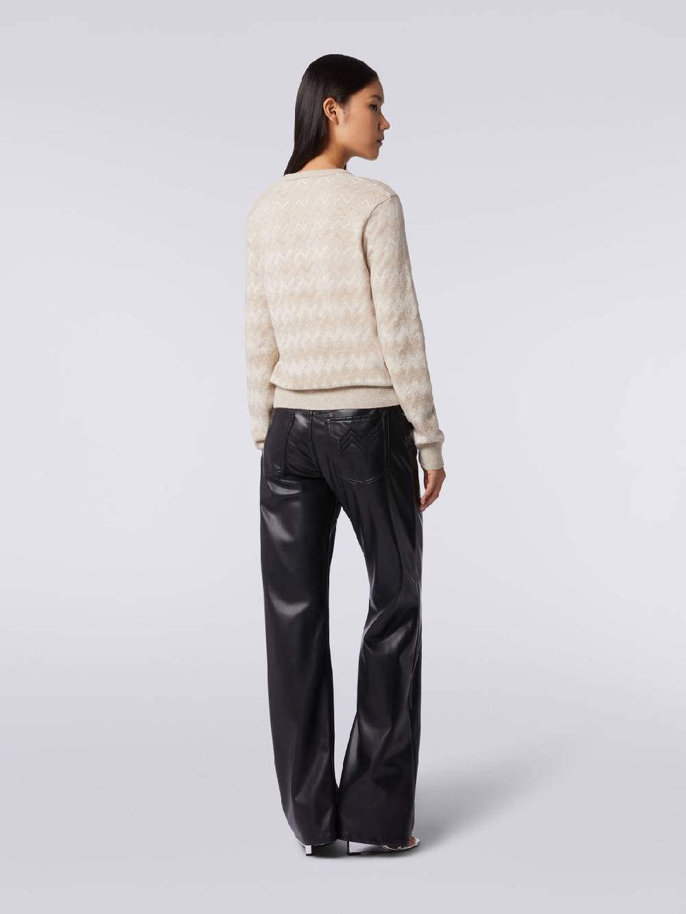 Missoni Pullover con scollo a V in cachemire con zig zag Nuovo